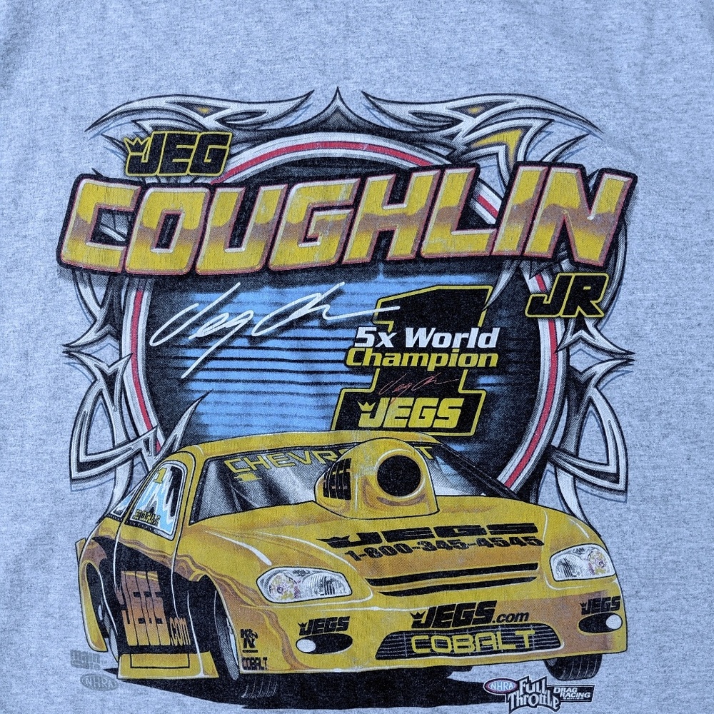 Jeg Coughlin Jr Drag Racing World Champion Tshirt